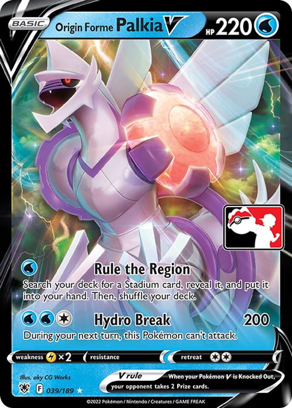Origin Forme Palkia V — Prize Pack Series Cards