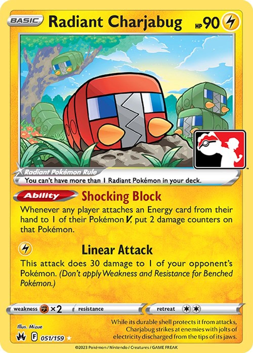 Radiant Charjabug — Prize Pack Series Cards