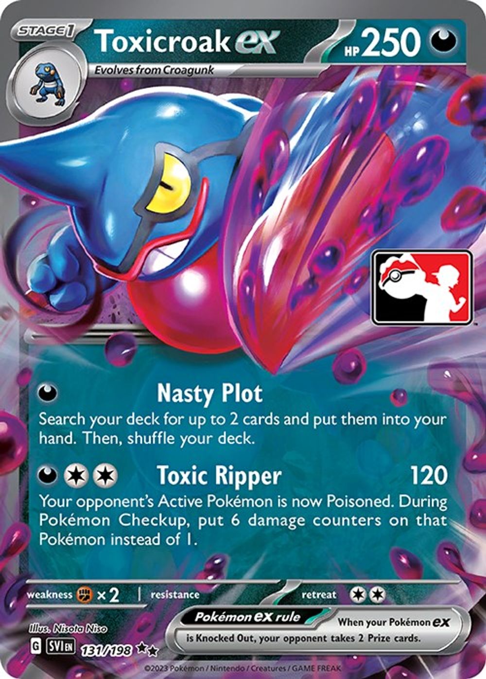 Toxicroak ex — Prize Pack Series Cards