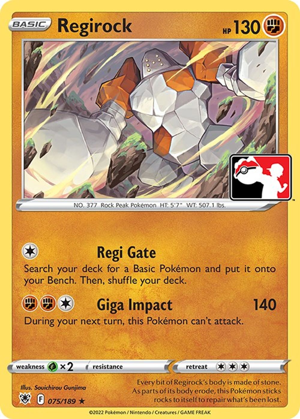 Regirock — Prize Pack Series Cards