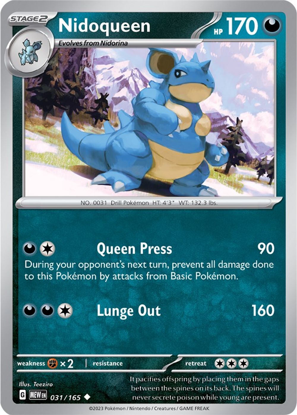 Nidoqueen — SV: Scarlet & Violet 151