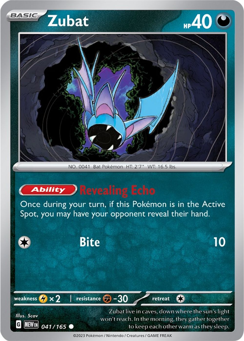 Zubat — SV: Scarlet & Violet 151