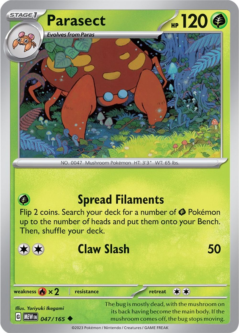 Parasect — SV: Scarlet & Violet 151