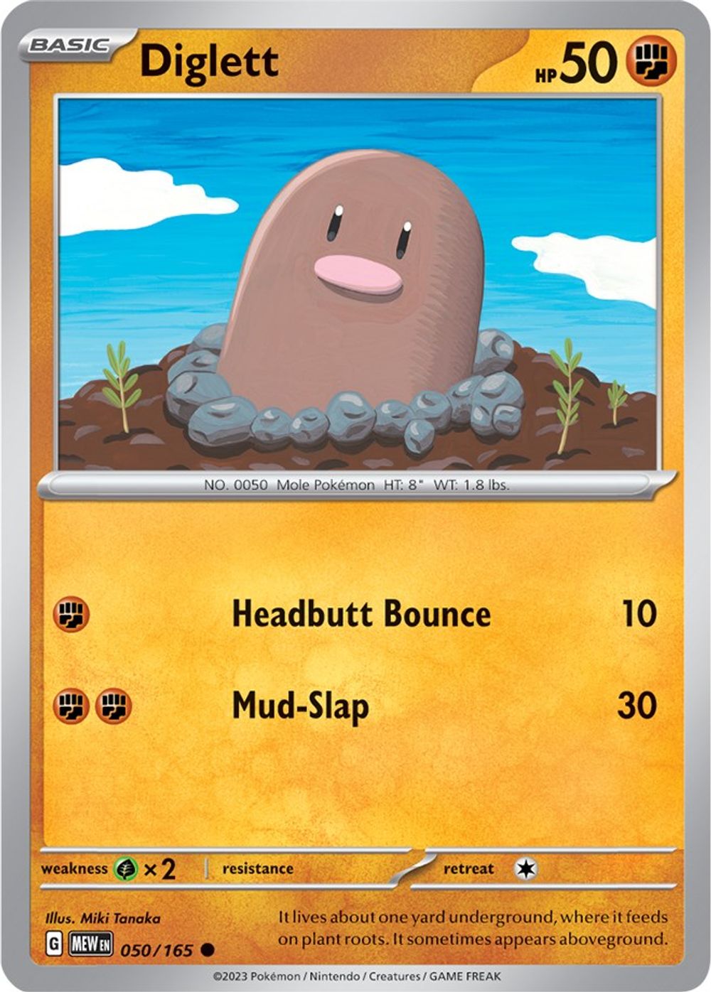 Diglett — SV: Scarlet & Violet 151