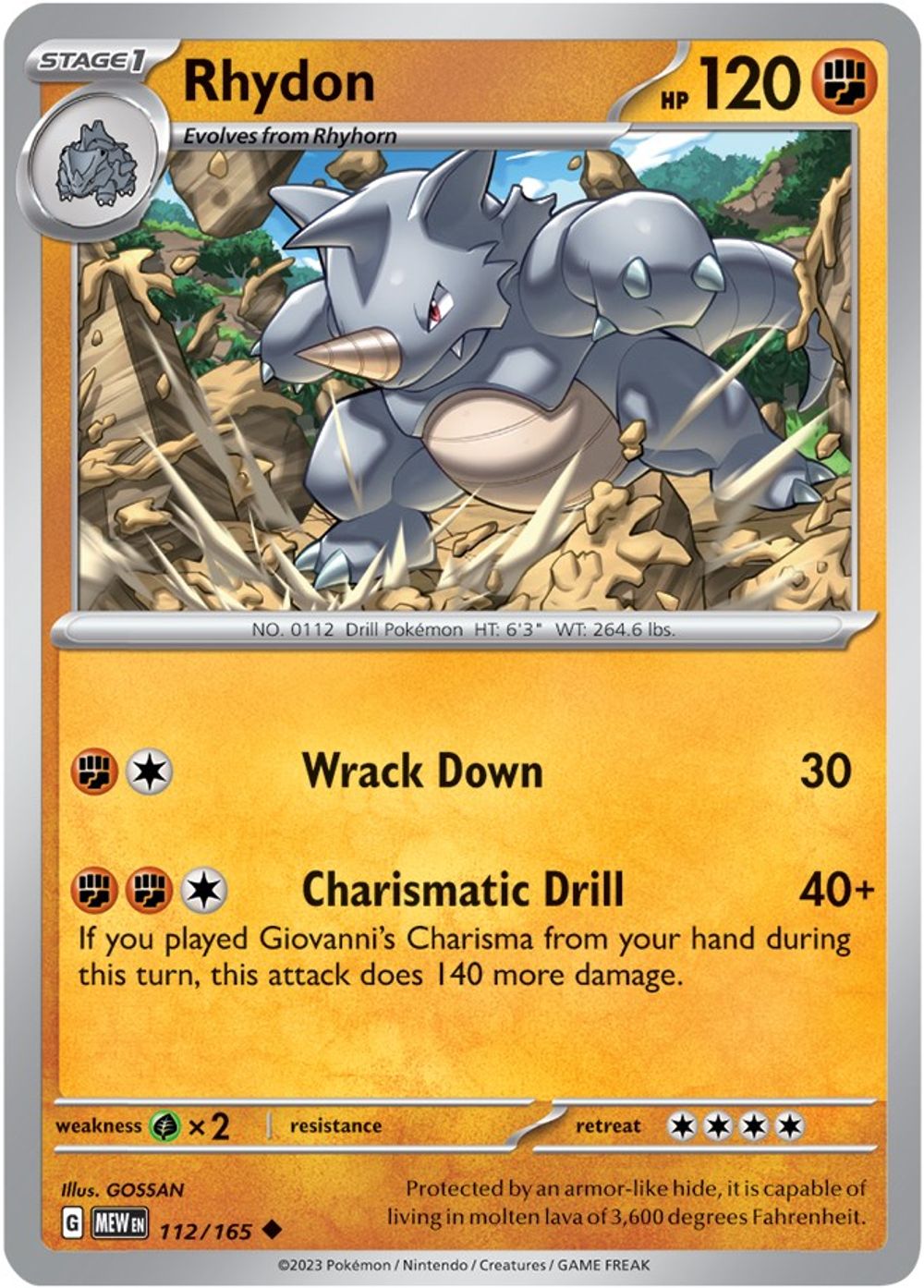Rhydon — SV: Scarlet & Violet 151