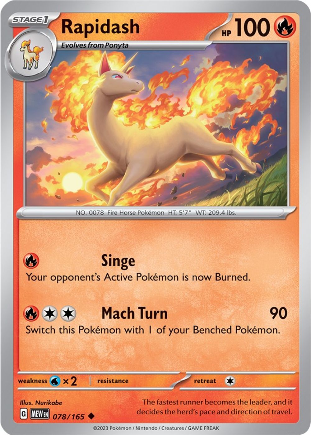 Rapidash — SV: Scarlet & Violet 151