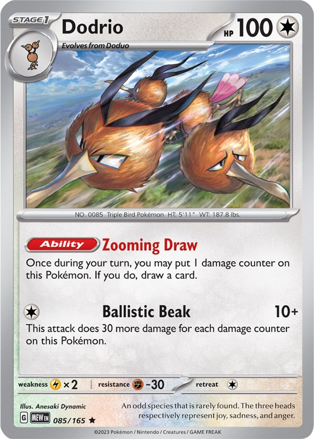 Dodrio — SV: Scarlet & Violet 151