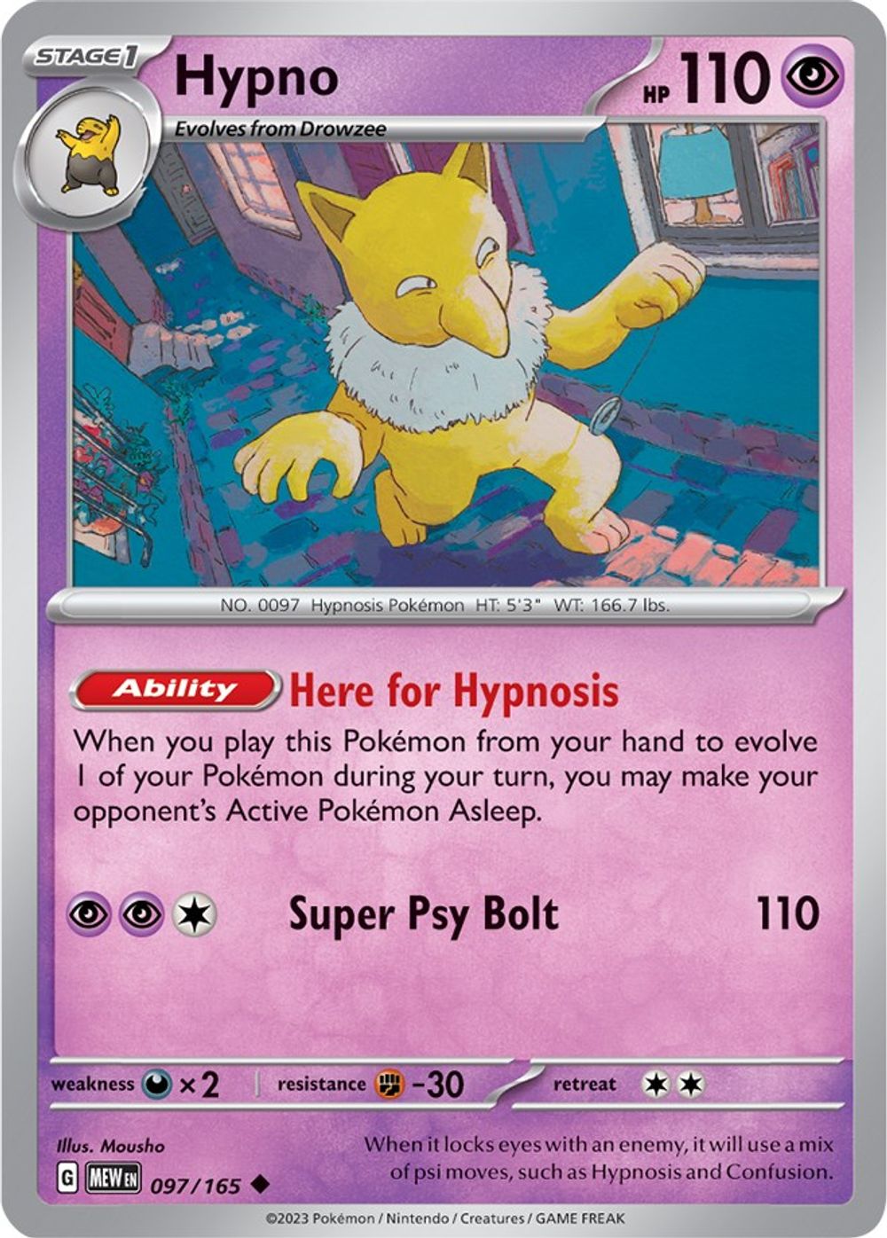 Hypno — SV: Scarlet & Violet 151