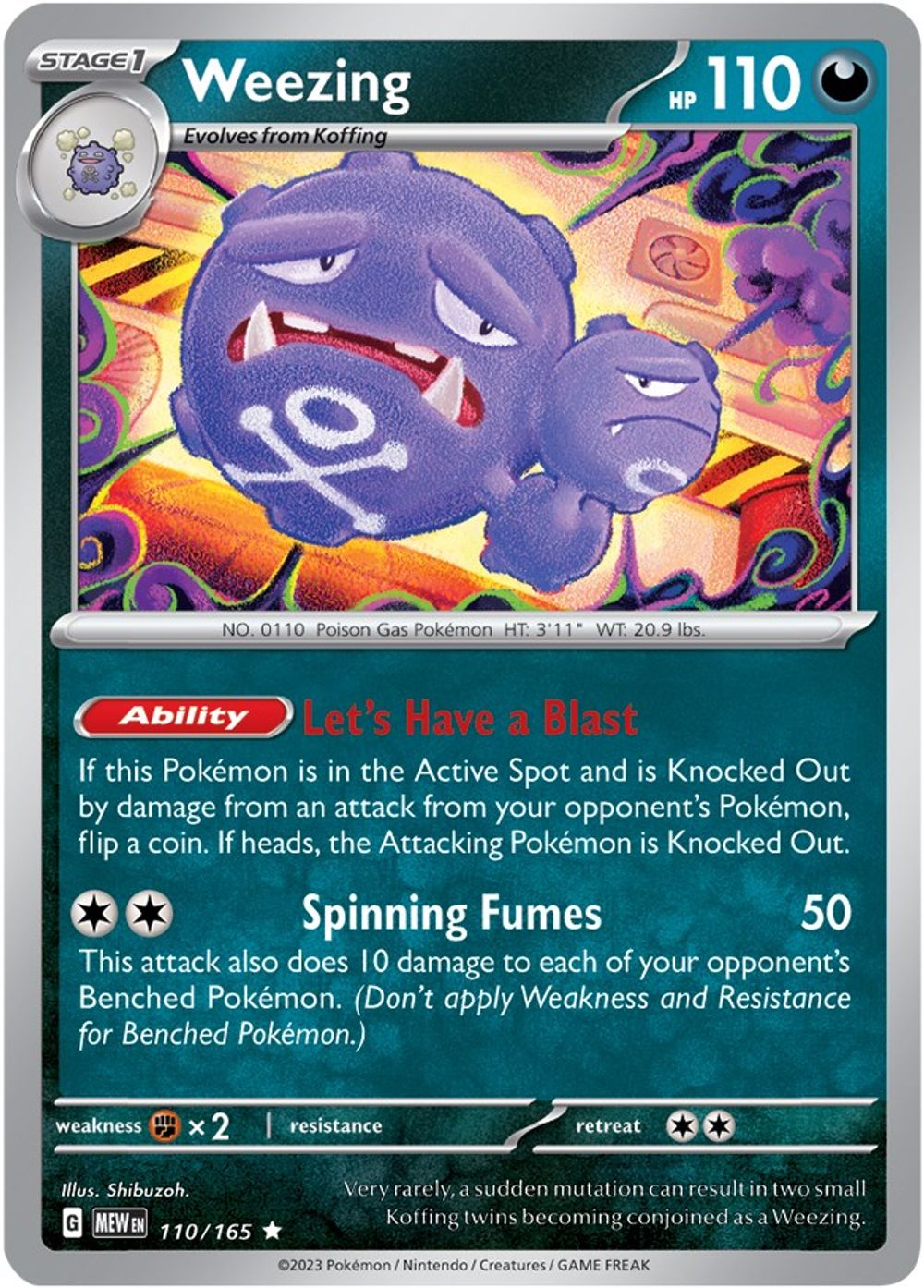 Weezing — SV: Scarlet & Violet 151