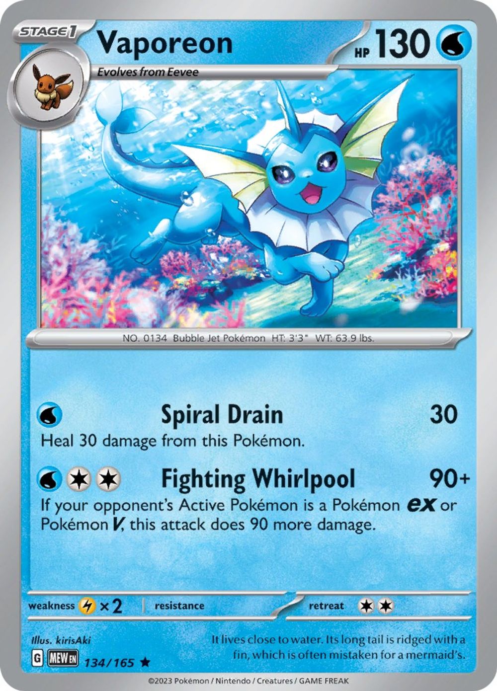 Vaporeon — SV: Scarlet & Violet 151
