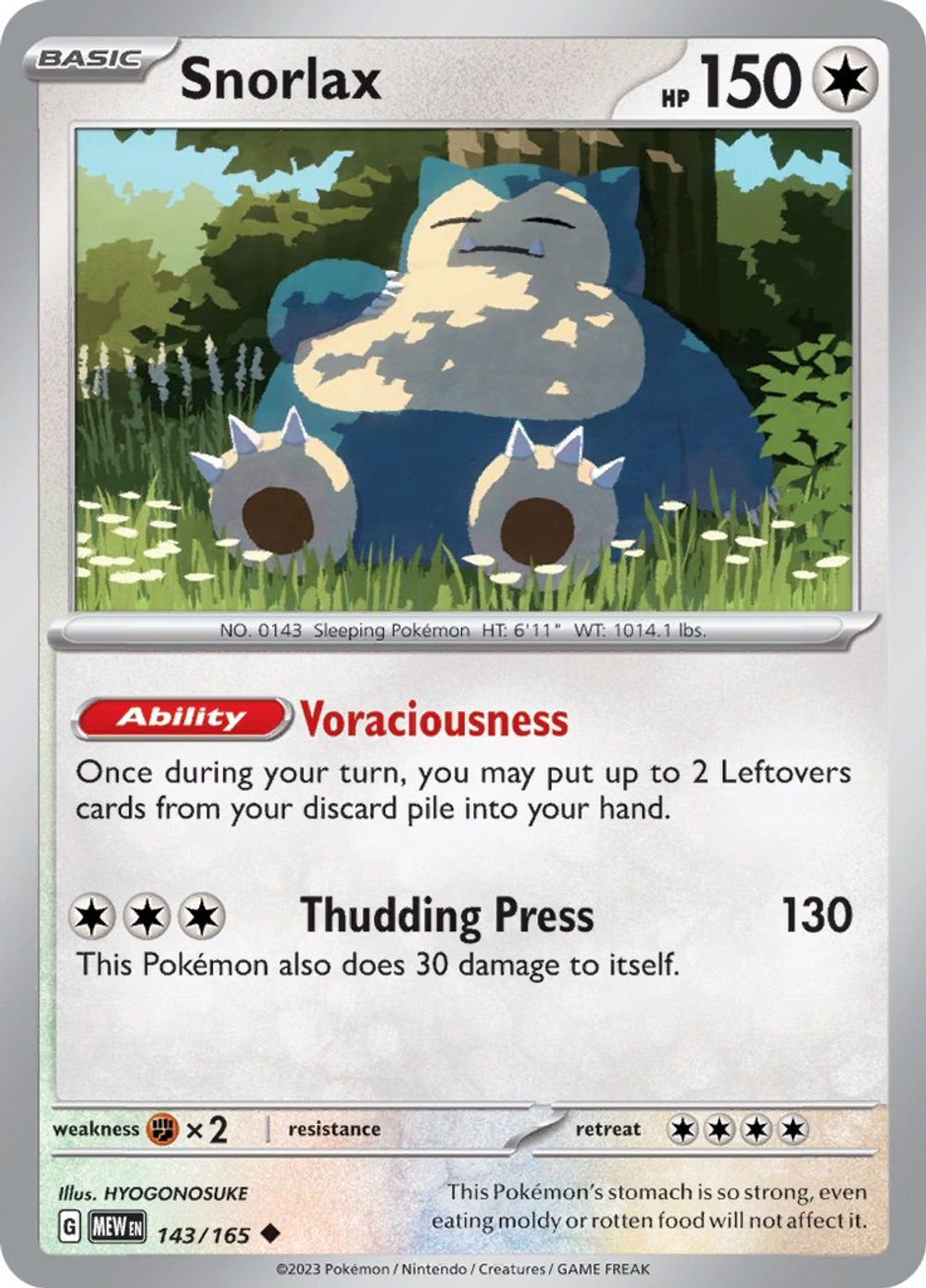 Snorlax — SV: Scarlet & Violet 151
