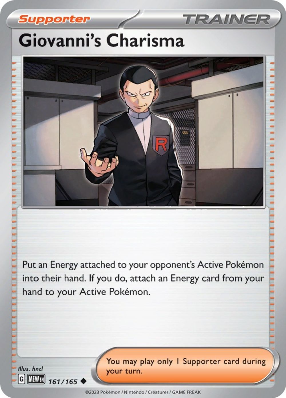 Giovanni's Charisma - 161/165 — SV: Scarlet & Violet 151