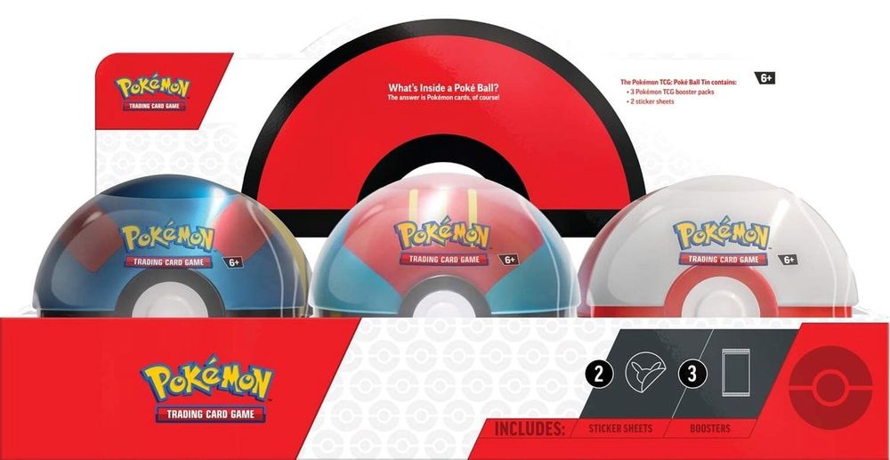 Poke Ball Tin Display (Q3 2023) — Miscellaneous Cards & Products