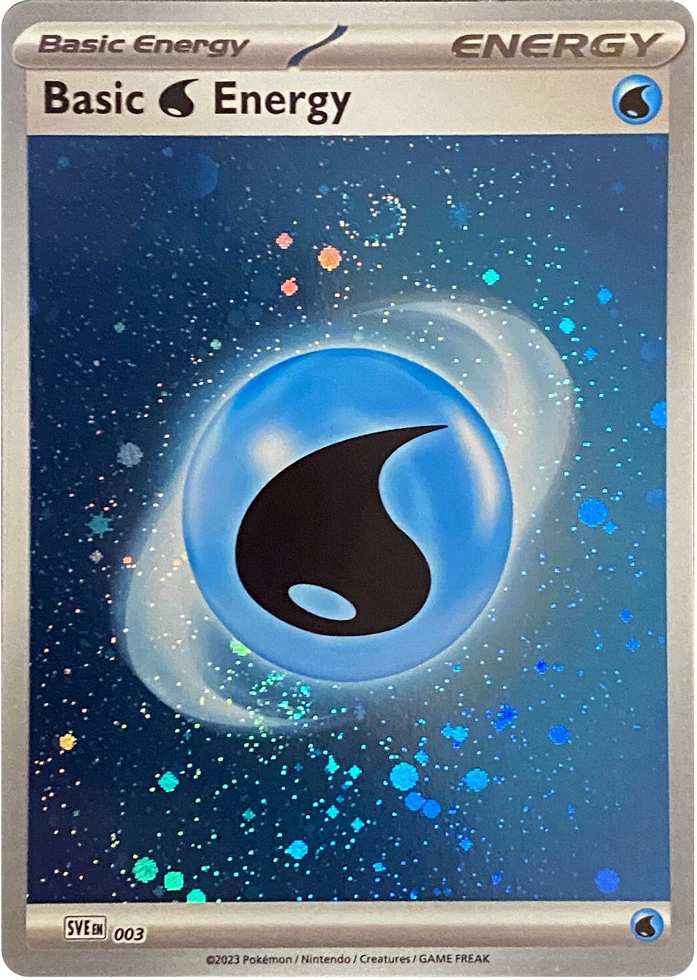 Basic Water Energy (Cosmos Holo) — SVE: Scarlet & Violet Energies