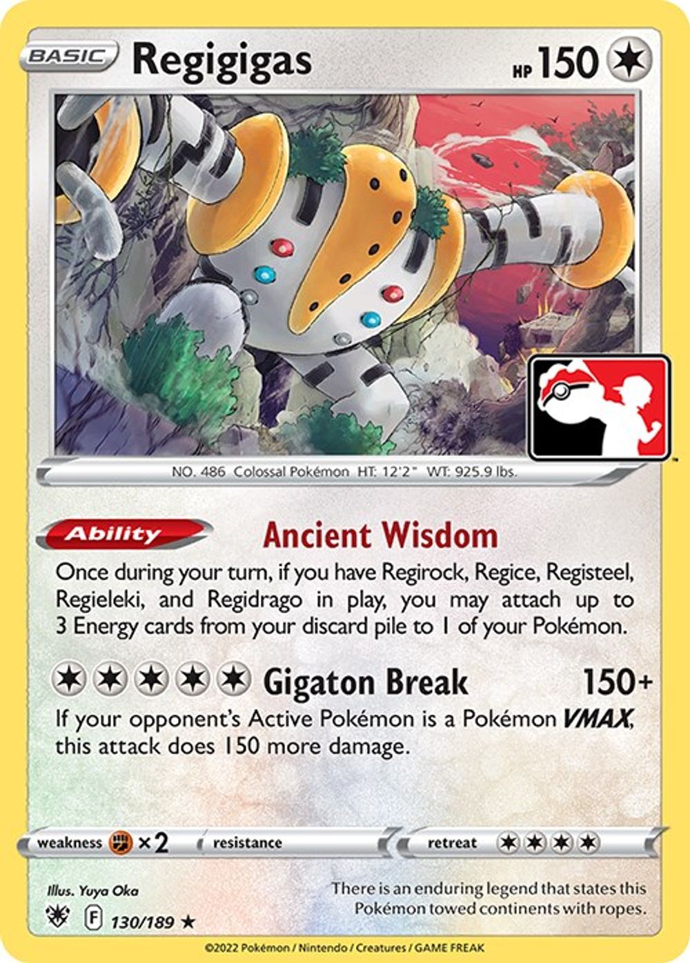Regigigas — Prize Pack Series Cards