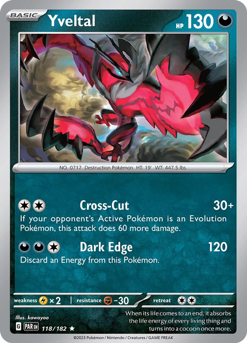 Yveltal - 118/182 — SV04: Paradox Rift