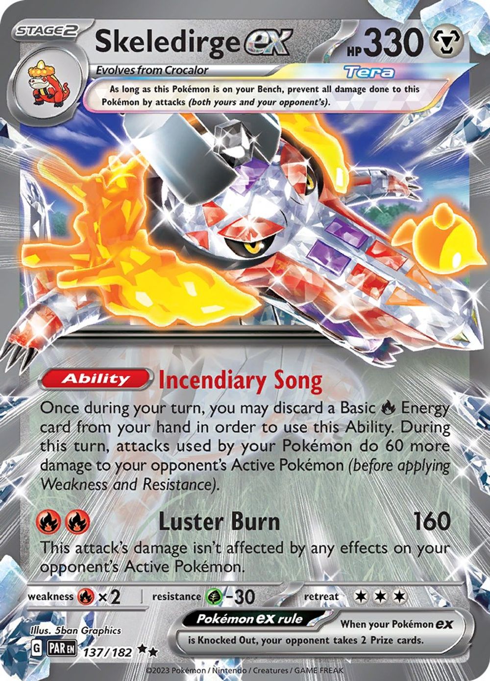Skeledirge ex — SV04: Paradox Rift