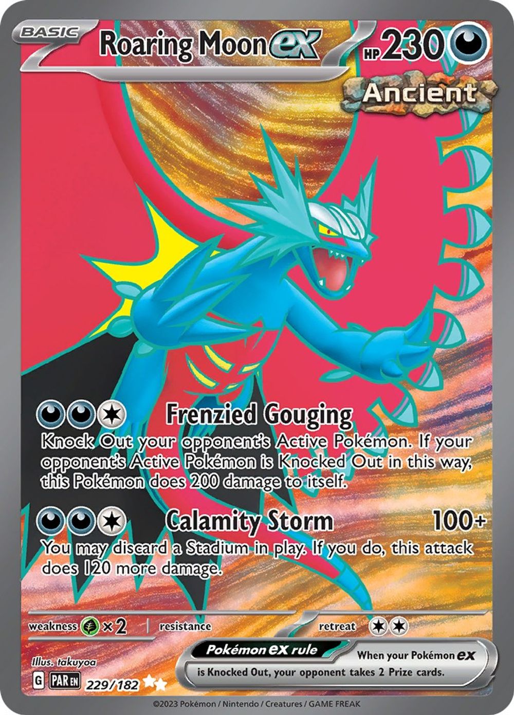 Roaring Moon ex - 229/182 — SV04: Paradox Rift