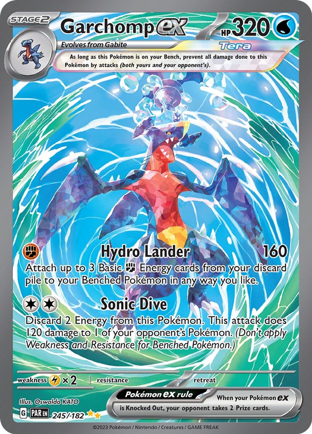 Garchomp ex - 245/182 — SV04: Paradox Rift