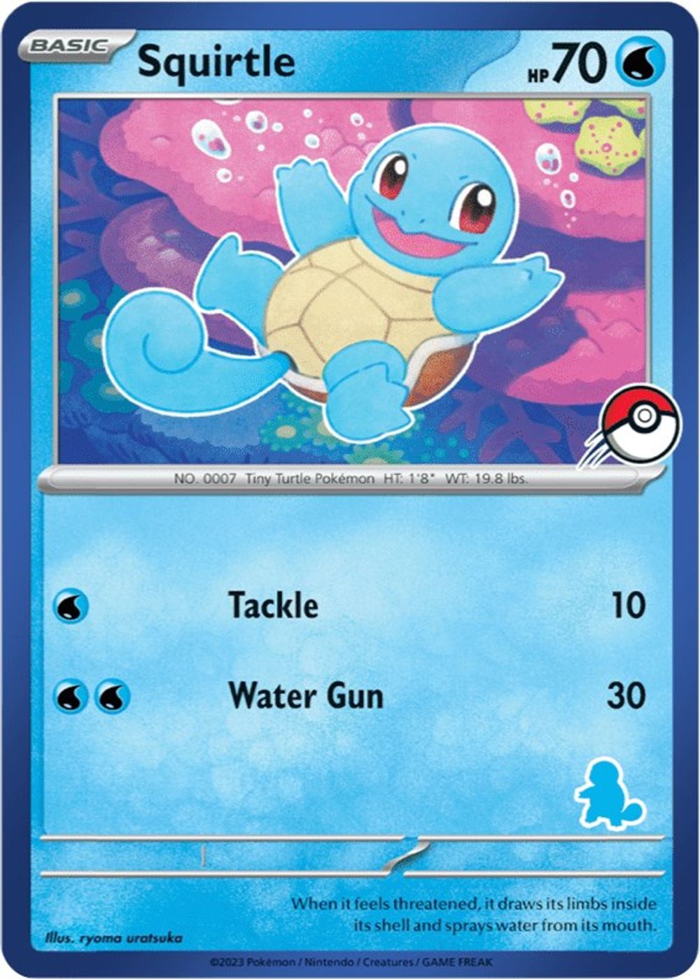 Squirtle (Blue Border) — My First Battle