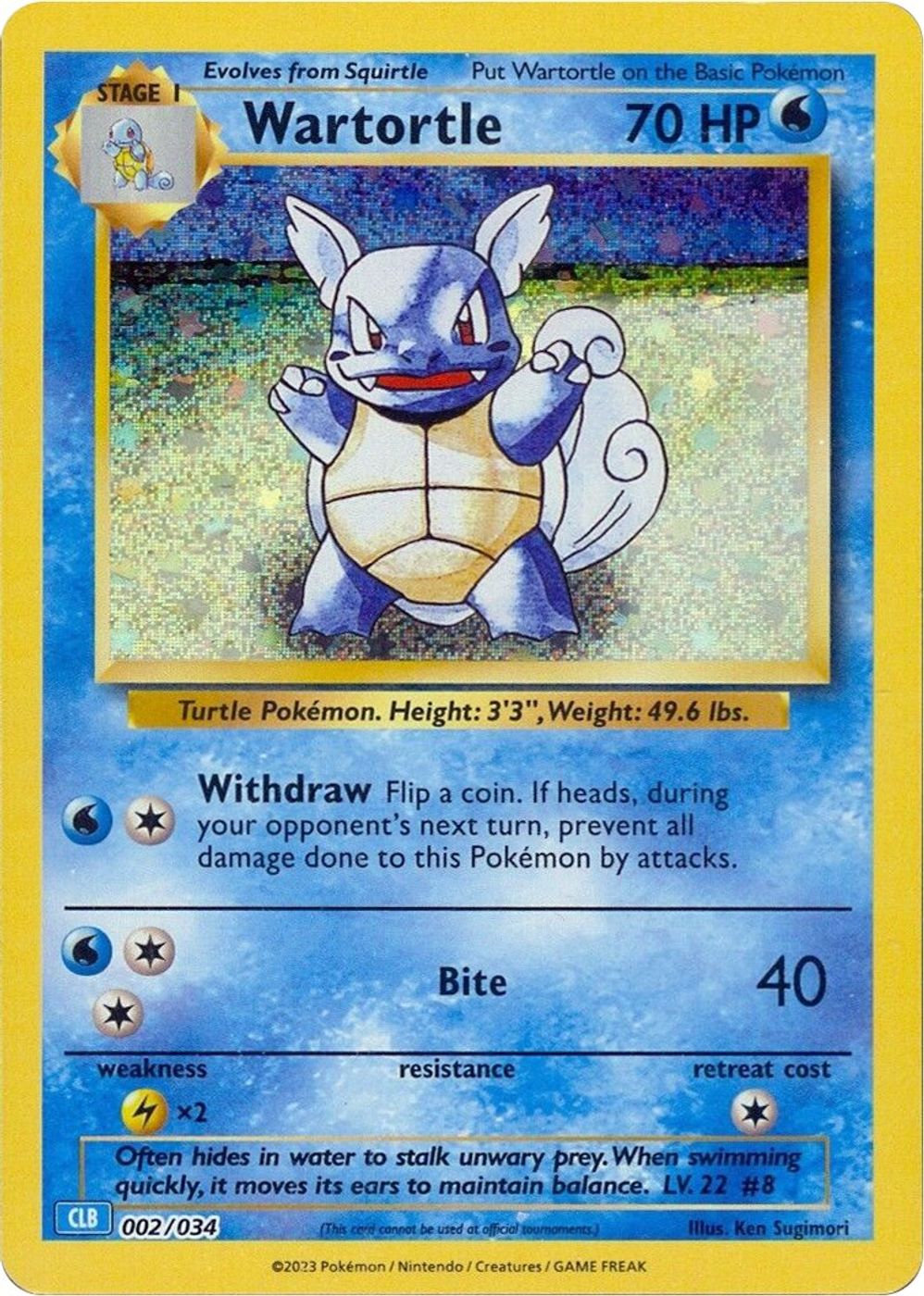 Wartortle — Trading Card Game Classic