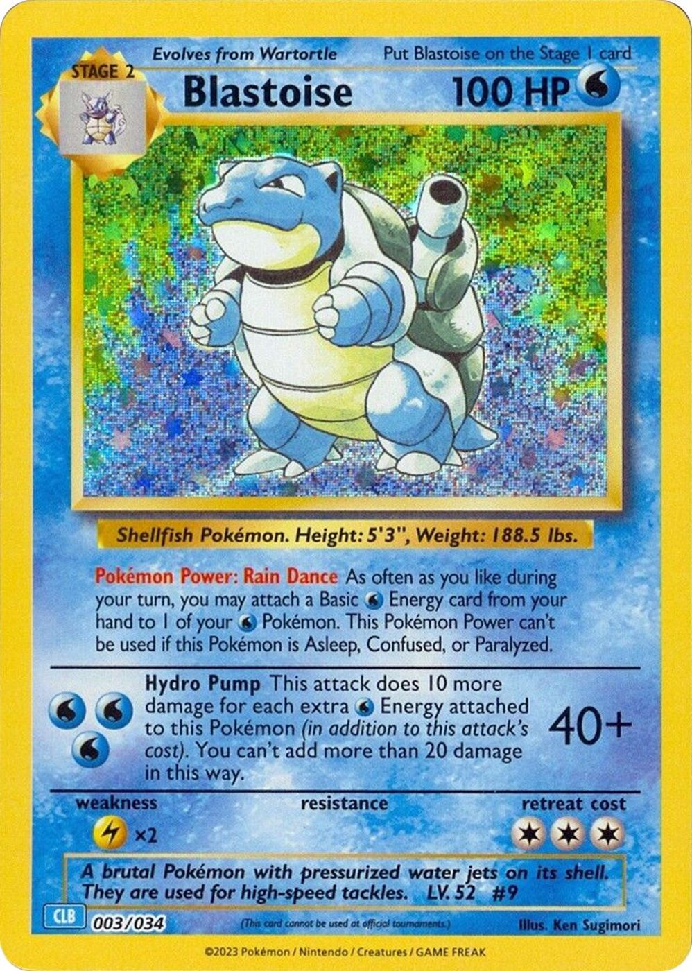 Blastoise — Trading Card Game Classic