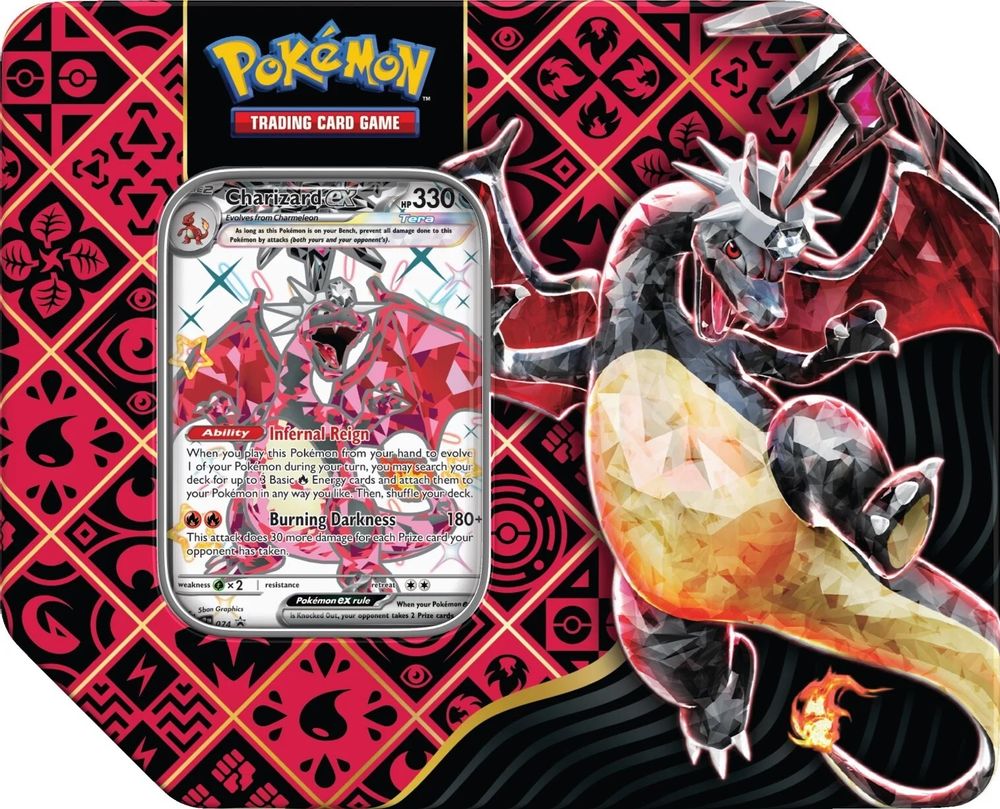 Paldean Fates Tin [Charizard ex] — SV: Paldean Fates