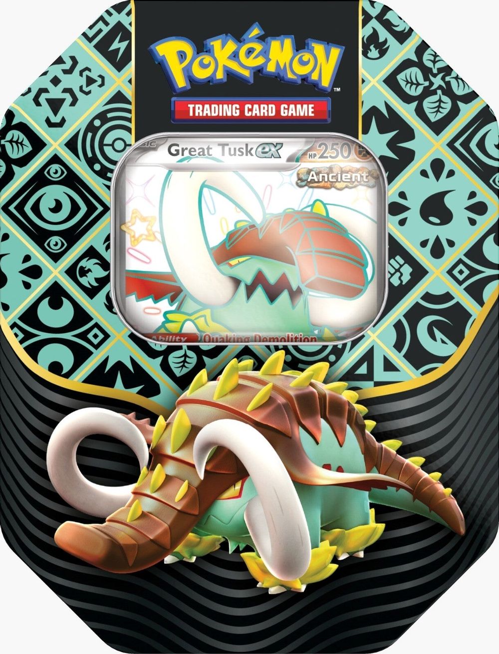 Paldean Fates International Tin [Great Tusk ex] — SV: Paldean Fates