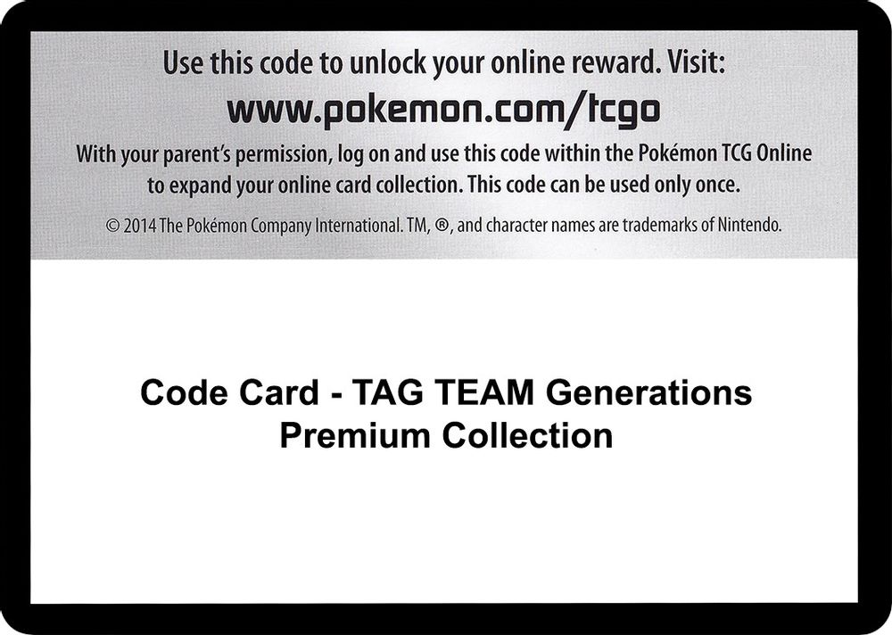 Code Card - TAG TEAM Generations Premium Collection — Miscellaneous Cards & Products