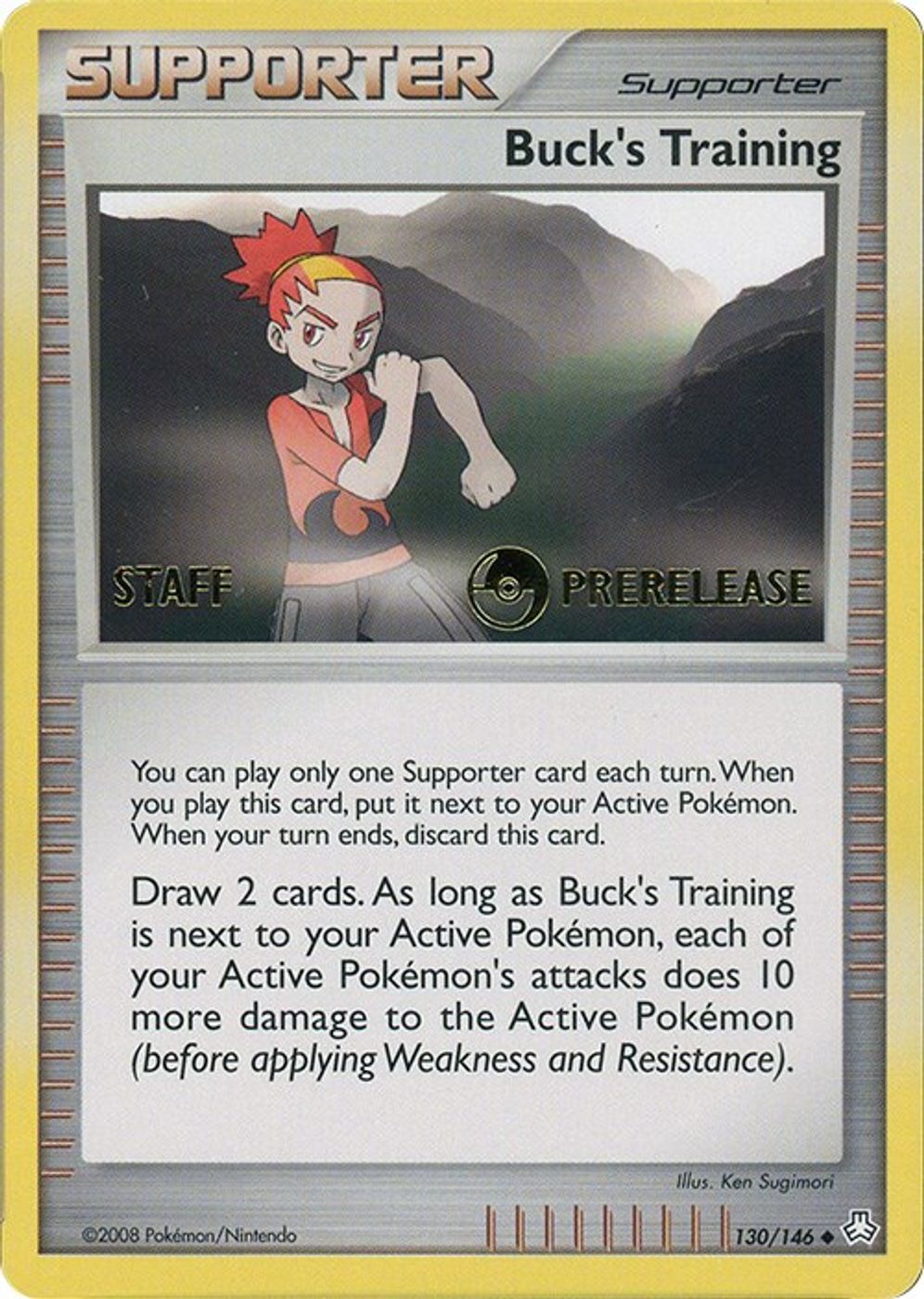 Buck's Training - 130/146 (Prerelease) [Staff] — Miscellaneous Cards & Products