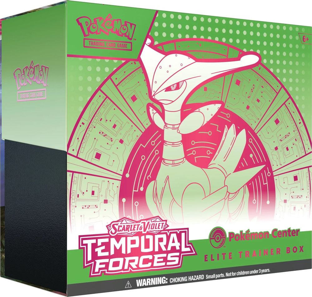 Temporal Forces Pokemon Center Elite Trainer Box (Exclusive) [Iron Leaves] — SV05: Temporal Forces