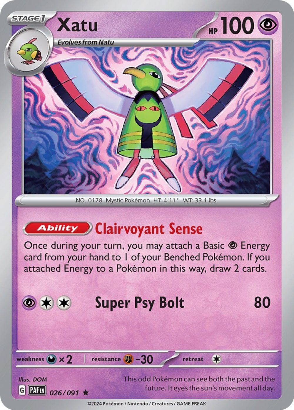 Xatu - 026/091 — SV: Paldean Fates