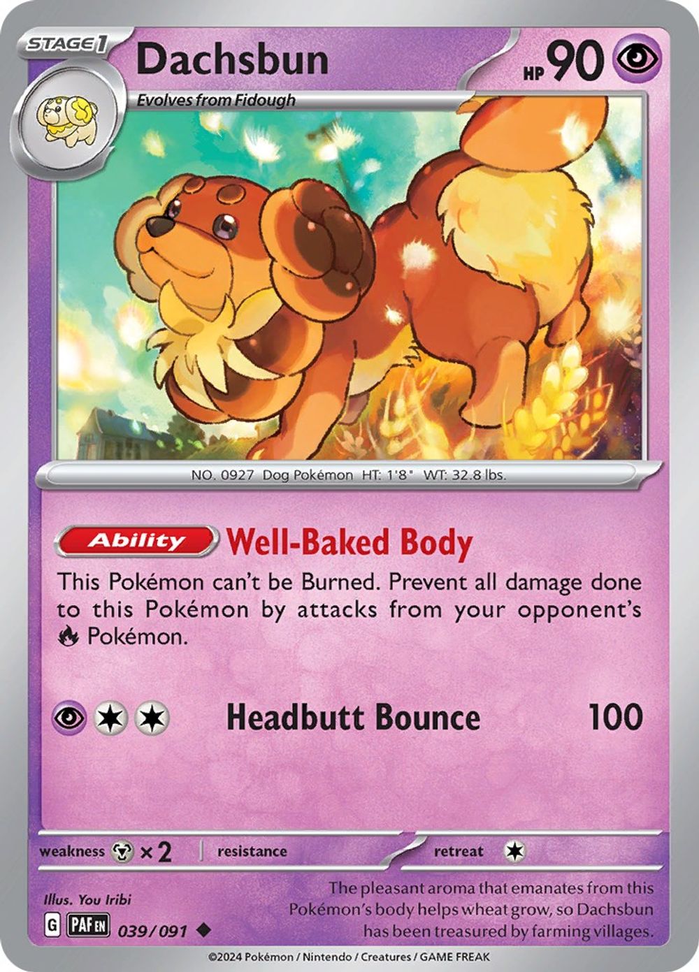 Dachsbun - 039/091 — SV: Paldean Fates