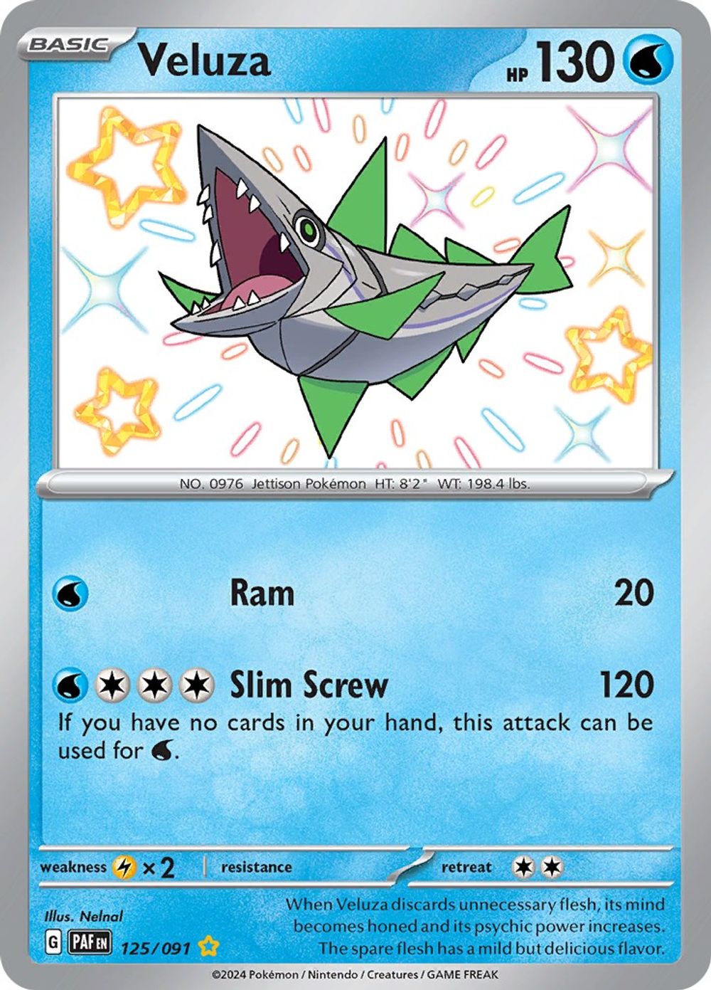 Veluza - 125/091 — SV: Paldean Fates