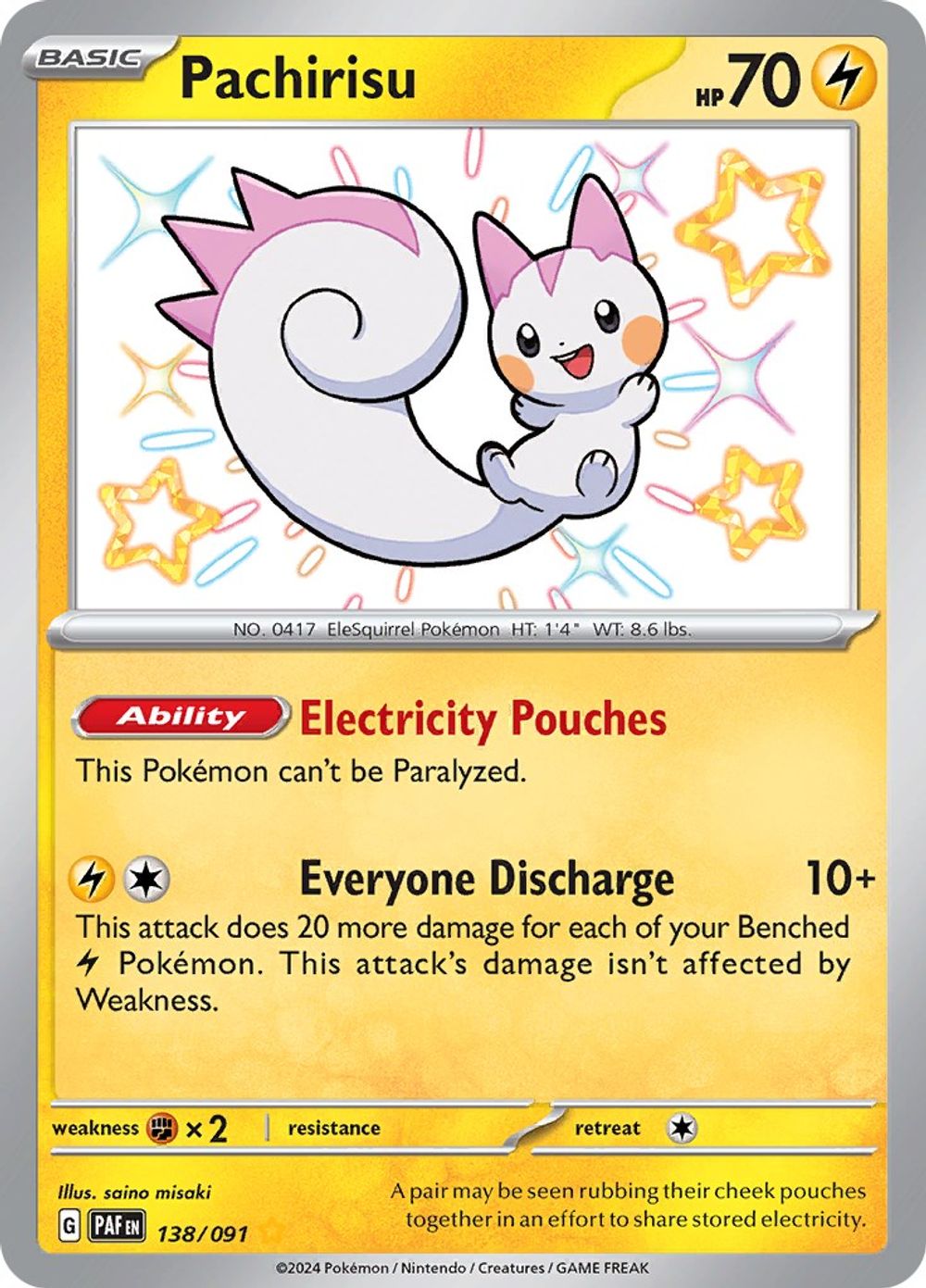 Pachirisu — SV: Paldean Fates