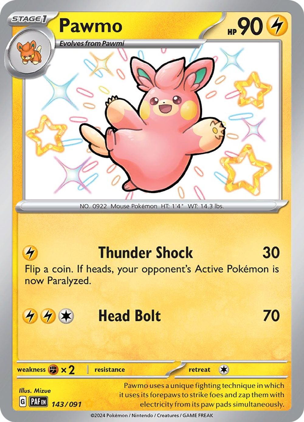 Pawmo — SV: Paldean Fates