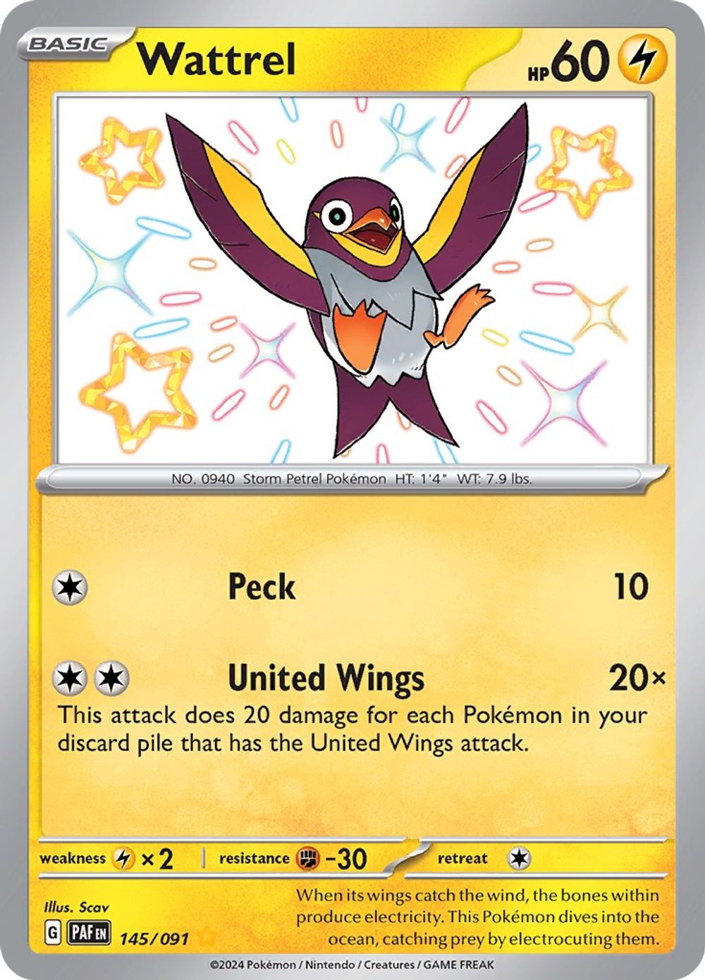 Wattrel — SV: Paldean Fates
