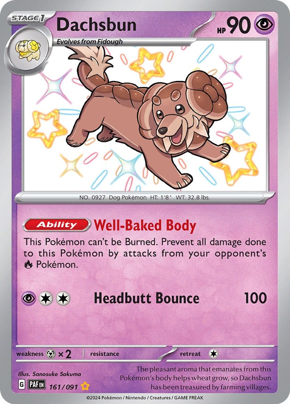 Dachsbun - 161/091 — SV: Paldean Fates