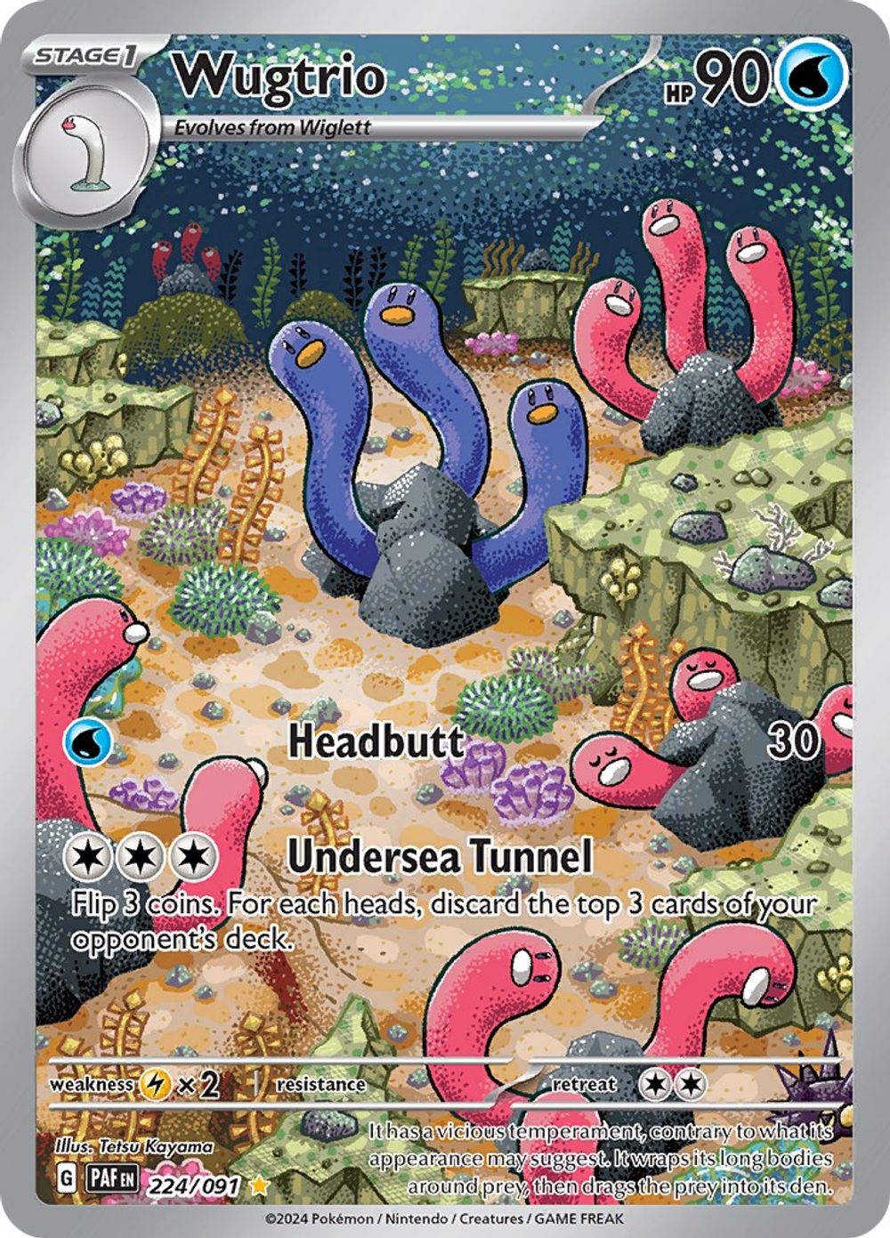 Wugtrio - 224/091 — SV: Paldean Fates
