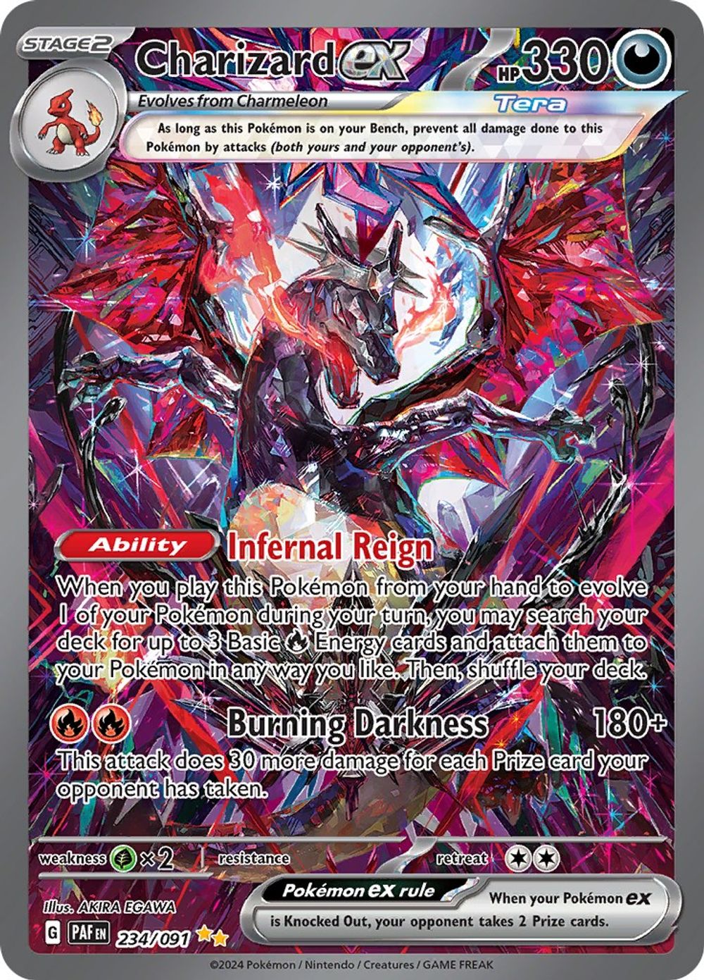 Charizard ex - 234/091 — SV: Paldean Fates