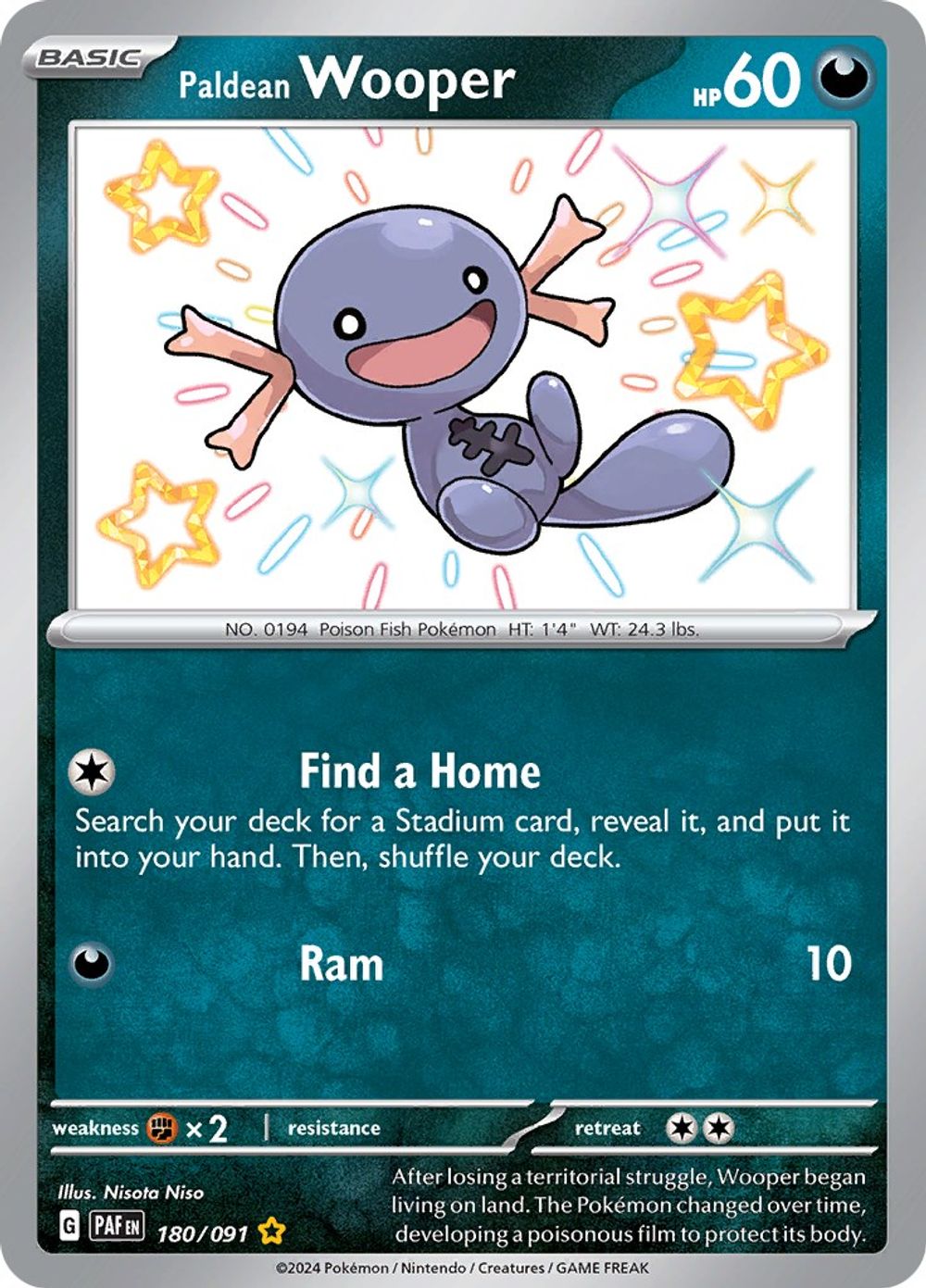 Paldean Wooper - 180/091 — SV: Paldean Fates
