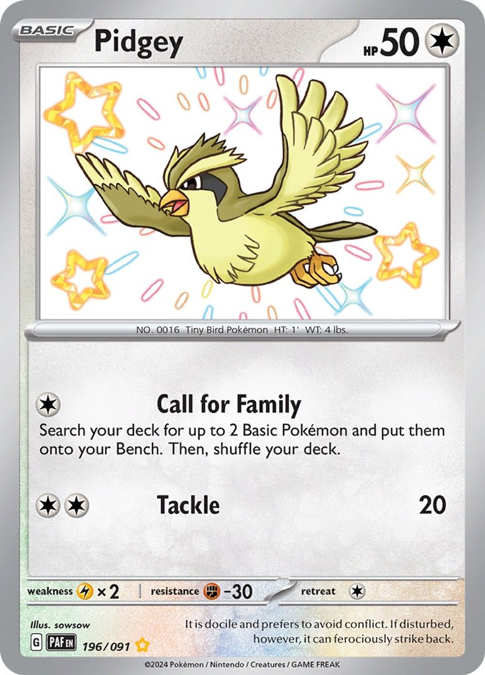 Pidgey — SV: Paldean Fates