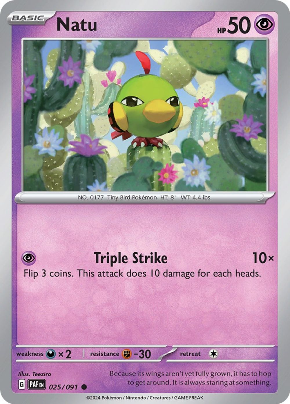 Natu - 025/091 — SV: Paldean Fates