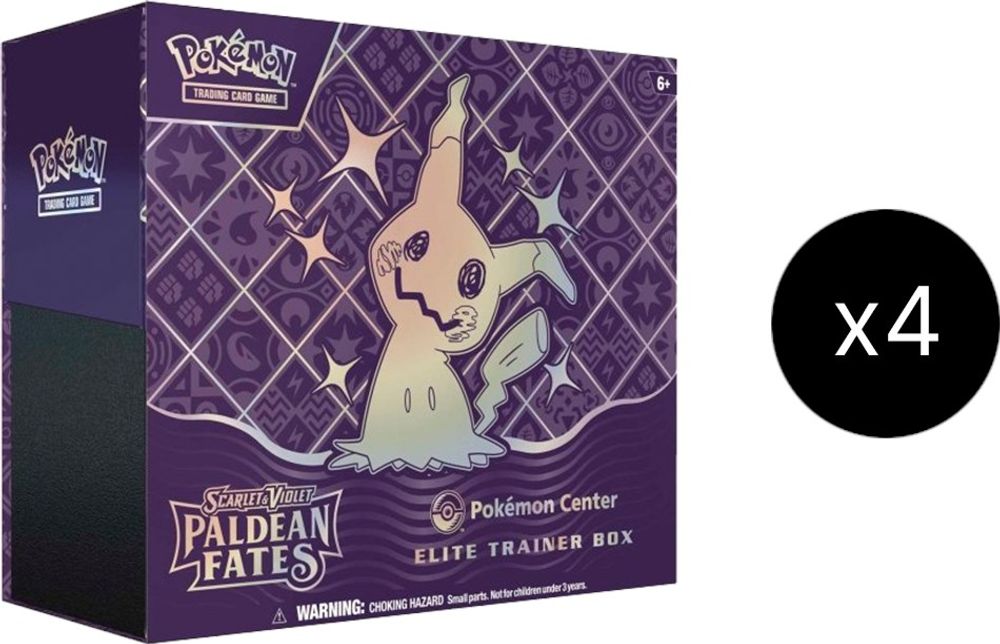 Paldean Fates Pokemon Center Elite Trainer Box (Exclusive) Case — SV: Paldean Fates