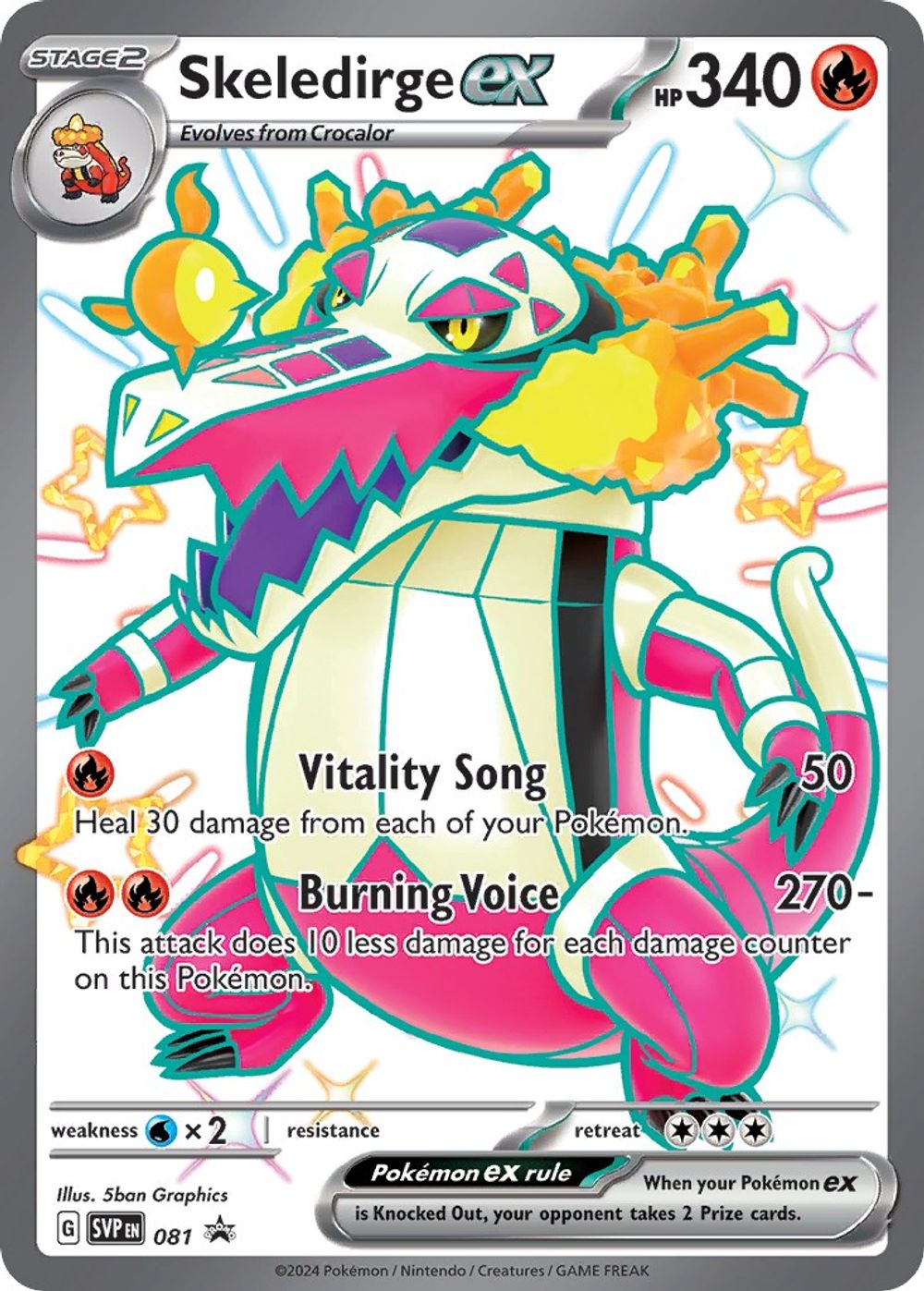 Skeledirge ex - 081 — SV: Scarlet & Violet Promo Cards