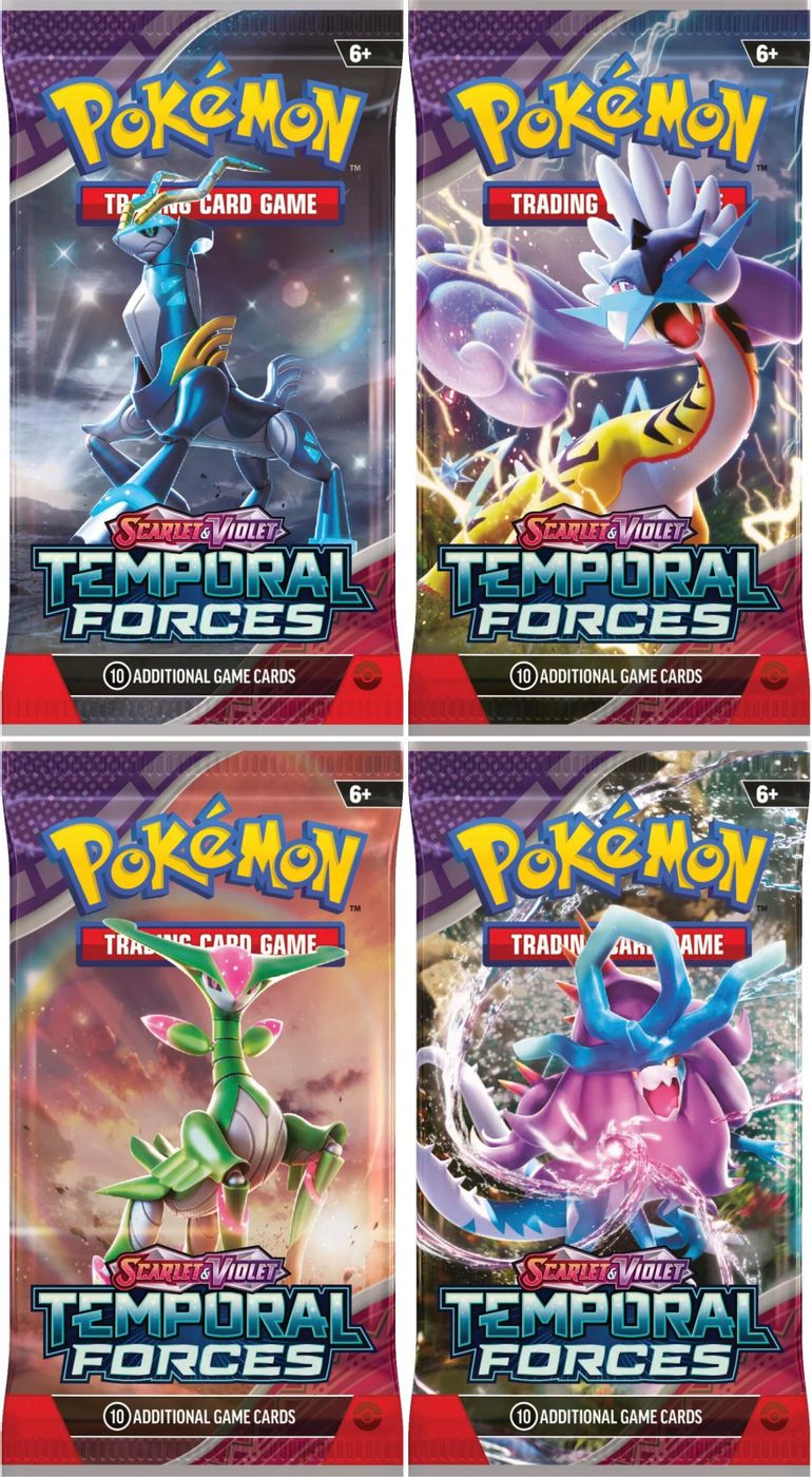 Temporal Forces Booster Pack Art Bundle [Set of 4] — SV05: Temporal Forces