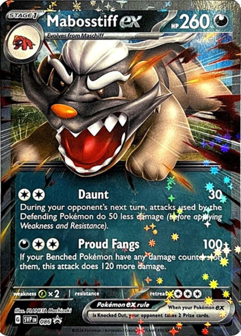 Mabosstiff ex - 086 — SV: Scarlet & Violet Promo Cards