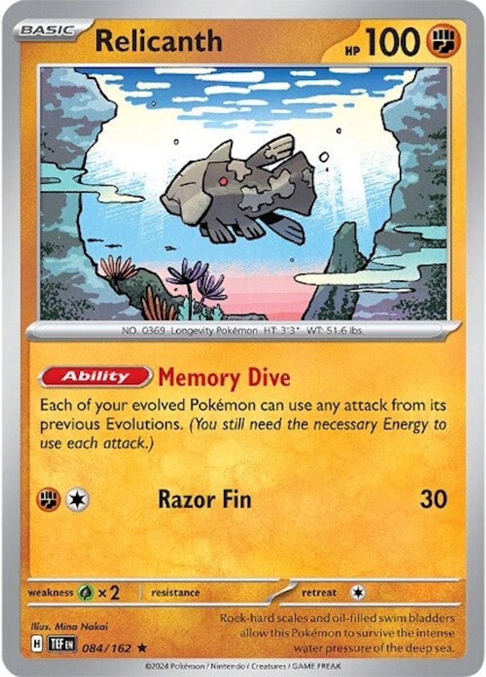 Relicanth - 084/162 — SV05: Temporal Forces