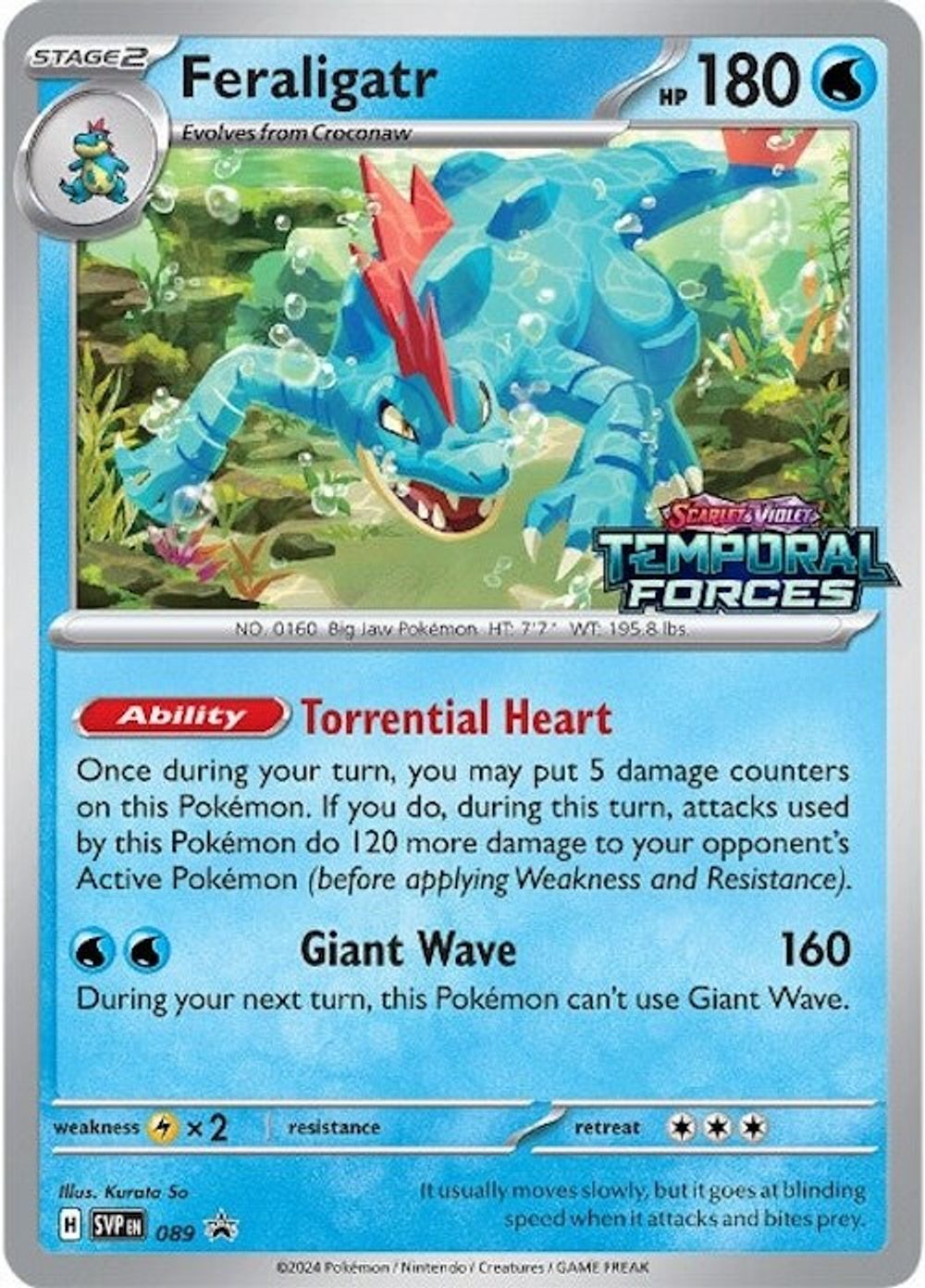 Feraligatr - 089 (Prerelease) — SV: Scarlet & Violet Promo Cards