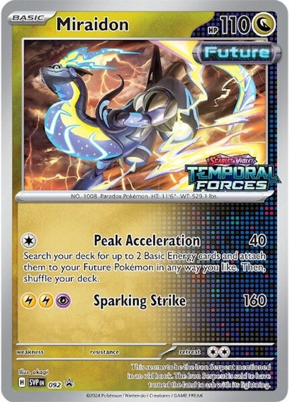 Miraidon - 092 (Prerelease) — SV: Scarlet & Violet Promo Cards